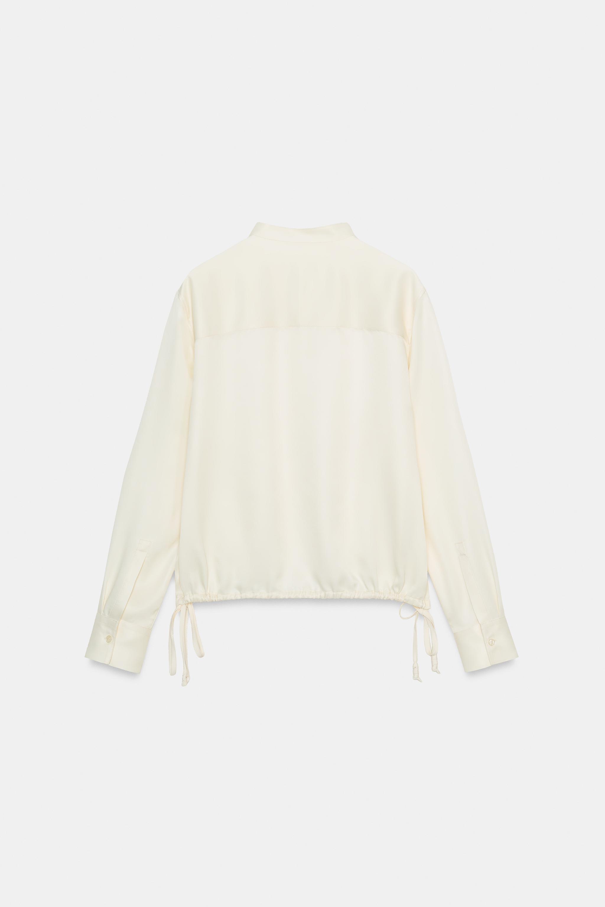 ZW COLLECTION SATIN EFFECT SHIRT